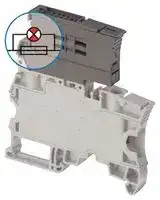 1SNK508421R0000: Fused Terminal Block, 2 Ways, 10 mm², Screw, 10 A