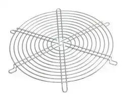 109-319E: Fan Finger Guard, Steel - Wire Form, 172mm Axial Fans, 152 mm, Nickel Chrome