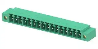 1-2842484-6: Terminal Block, 1Row, Green, w/ Flange, Header, 3.5 mm, 16 Ways, 8 A, 300 V