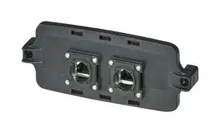 1143740: Front Plate, 2 X Rj45 Socket, Screw Lock
