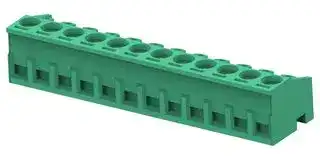 1-282830-2: Pluggable Terminal Block, 5 mm, 12 Ways, 30 AWG, 12 AWG, 2 mm², Screw