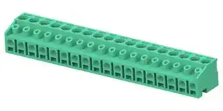 1-282830-9 .: Pluggable Terminal Block, 5 mm, 18 Ways, 30AWG to 12AWG, 2 mm², Screw, 12 A