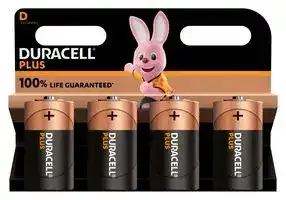 MN1300 P4 +/PWR: Battery, 1.5 V, D, Alkaline, Raised Positive and Flat Negative, 4