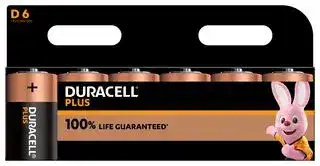 MN1300 P6 +/PWR: Battery, 1.5 V, D, Alkaline, Raised Positive and Flat Negative, 6