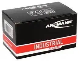 1505-0001: Battery, 9 V, PP3, Alkaline, 550 mAh, Snap Contact