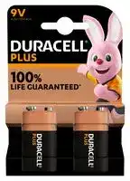 MN1604 P2 +/PWR: Battery, 9 V, PP3, Alkaline, Snap Contact, 2