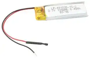 LP422339PACK: Rechargeable Battery, 3.7 V, Lithium Polymer, 370 mAh, Connector, 1