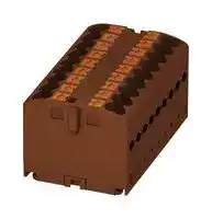 3273296: Panel Mount Barrier Terminal Block, 24 A, 500 V, 12 Pole, 6, Push In, 12 AWG