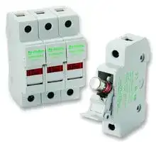 LPSC0002Z: Fuseholder, Cartridge, 2 Fuses, 30 A, 600 VAC, 600 VDC, Class CC, Pressure Plate