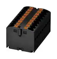 3273300: Panel Mount Barrier Terminal Block, 24 A, 500 V, 12 Pole, 6, Push In, 12 AWG