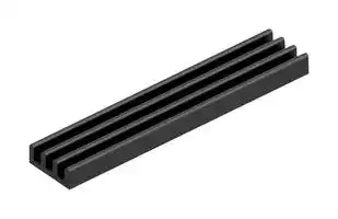 SK 688 75 SA: Heat Sink, 18 K/W, 6 mm, 15 mm, 75 mm