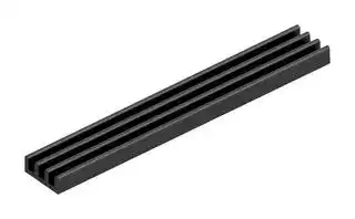SK 688 100 SA: Heat Sink, 18 K/W, 6 mm, 15 mm, 100 mm