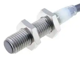 E2A-S08KS01-WP-B1 2M: Inductive Proximity Sensor, Cylindrical, 1 mm, M8, PNP / SPST-NO, PVC Pre-Wired
