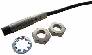 E2B-S08KN04-WP-B1 2M OMS: Inductive Proximity Sensor, Cylindrical, E2B Series, M8, 4 mm, PNP-NO, 10 V to 30 V, Pre-wired