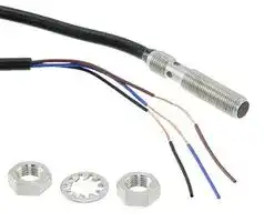 E2E-S05S12-WC-B1 2M OMS: Inductive Proximity Sensor, Cylindrical, E2E Series, M5, 1.2 mm, PNP-NO, 10 V to 30 V, Pre-wired