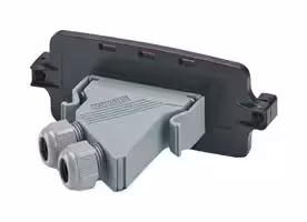 1143766: Front Plate, D-Sub 25 Connector, Screw Lock