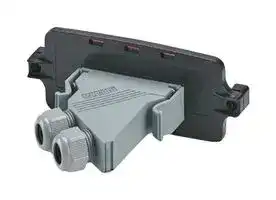 1143766: Front Plate, D-Sub 25 Connector, Screw Lock