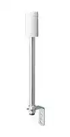 LR5-02LJNW: Body Unit, 50mm Modular LED Signal Tower, 24VDC, Pole Mount, L Bracket/Cable, Off White