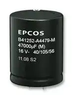 B41252A5688M000: Electrolytic Capacitor, Snap-in, 6800 µF, 25 V, ± 20%, Snap-In, 2000 hours @ 105°C