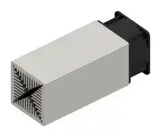 LAM 6 125 12: Fan / Force Cooled Heat Sink, 12VDC, 0.15 K/W, 60 mm, 60 mm, 125 mm, 70 m³/h, 53 dBA