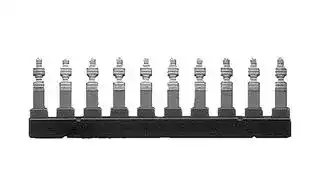 8WA7163: Connecting Comb, 10-Pole, Transformer, 6 mm2
