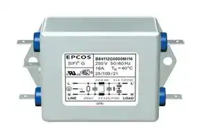 B84112G0000M136: Power Line Filter, General Purpose, 250 V, 36 A, Single Phase, 1 Stage, Chassis Mount