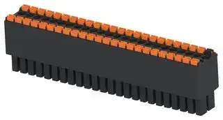 2-2842487-4: Pluggable Terminal Block, Black, 3.5 mm, 48 Ways, 24 AWG, 16 AWG, 1.3 mm², Push In