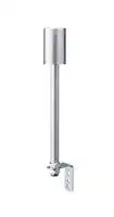 LR6-02LJNU: Body Unit, 60mm Modular LED Signal Tower, 24VDC, Pole Mount, L Bracket/Cable, Silver