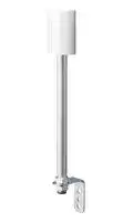 LR6-02LJNW: Body Unit, 60mm Modular LED Signal Tower, 24VDC, Pole Mount, L Bracket/Cable, Off White