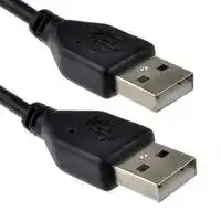 MPUSB009043: USB Cable, USB Type A Plug to USB Type A Plug, USB 2.0, Black