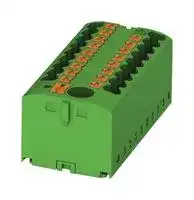 3273338: Panel Mount Barrier Terminal Block, 24 A, 500 V, 7 Pole, 3, Push In, 12 AWG