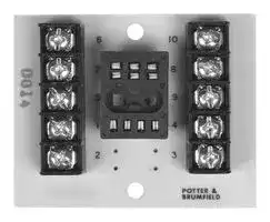 1393837-1: Relay Socket, Panel, Screw, 10 Pins, 10 A, 30 mV, R10 Series