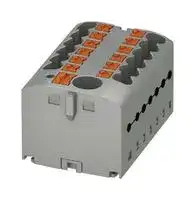 3273352: Panel Mount Barrier Terminal Block, 24 A, 500 V, 13 Pole, 6, Push In, 12 AWG
