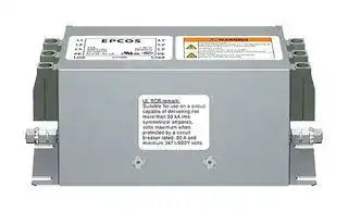 B84143A0100R107: Power Line Filter, General Purpose, 520 VAC, 100 A, Three Phase, 1 Stage, Chassis Mount