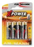 5015663.: Battery, 1.5 V, AA, Alkaline, 3 Ah, Raised Positive and Flat Negative, 4