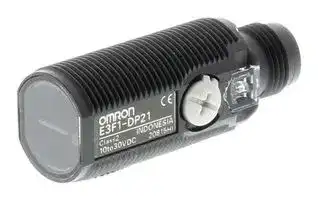 E3F1-DP22 OMI: Photoelectric Sensor, E3F1 Series, M18, 300 mm, Diffuse, PNP Open Collector, 10 Vdc to 30 Vdc
