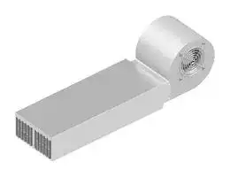 LA 25 400 230: Fan / Force Cooled Heat Sink, 230 VAC, 0.049 K/W, 165 mm, 160 mm, 400 mm, 435 m³/h, 58 dBA