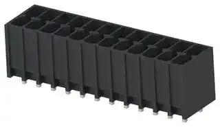 1-2842489-2: Terminal Block, 2Row, Black, Header, 3.5 mm, 24 Ways, 8 A, 300 V, Through Hole Vertical
