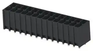 1-2842489-4: Terminal Block, 2Row, Black, Header, 3.5 mm, 28 Ways, 8 A, 300 V, Through Hole Vertical