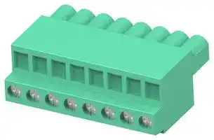 1986300-8: Pluggable Terminal Block, 5 mm, 8 Ways, 24 AWG, 14 AWG, 2 mm², Screw