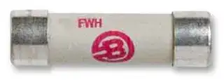 FWH-001A6F: Fuse, Cartridge, Fast Acting, 1 A, 500 VAC, 6.3mm x 32mm, 1/4" x 1-1/4", FWH