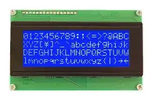 MC42005A6W-BNMLW3.3-V2: Alphanumeric LCD, 20 x 4, White on Blue, 3.3V, Parallel, English, Japanese, Transmissive