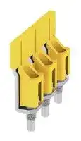 1055360000: CROSS CONNECTOR, PA66, 3POLE, YELLOW