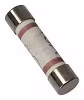 CFB1362/10A: Fuse, Cartridge, British Plug Top, Fast Acting, 10 A, 264 V, 6.3mm x 25mm