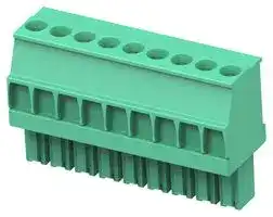 1986370-9: Pluggable Terminal Block, 3.5 mm, 9 Ways, 30 AWG, 14 AWG, 2 mm², Screw