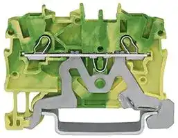 2000-1207: DIN Rail Mount Terminal Block, 2 Ways, 24 AWG, 16 AWG, 1 mm², Clamp, 13.5 A