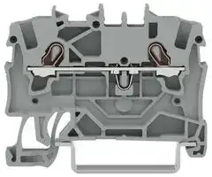 2001-1201: DIN Rail Mount Terminal Block, 2 Ways, 22 AWG, 14 AWG, 1.5 mm², Clamp, 17.5 A