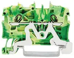 2001-1207: DIN Rail Mount Terminal Block, 2 Ways, 22 AWG, 14 AWG, 1.5 mm², Clamp, 17.5 A