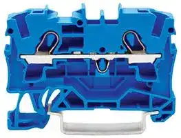 2004-1204: DIN Rail Mount Terminal Block, 2 Ways, 20 AWG, 10 AWG, 4 mm², Clamp, 32 A