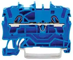 2002-1204: DIN Rail Mount Terminal Block, 2 Ways, 24 AWG, 12 AWG, 2.5 mm², Clamp, 24 A